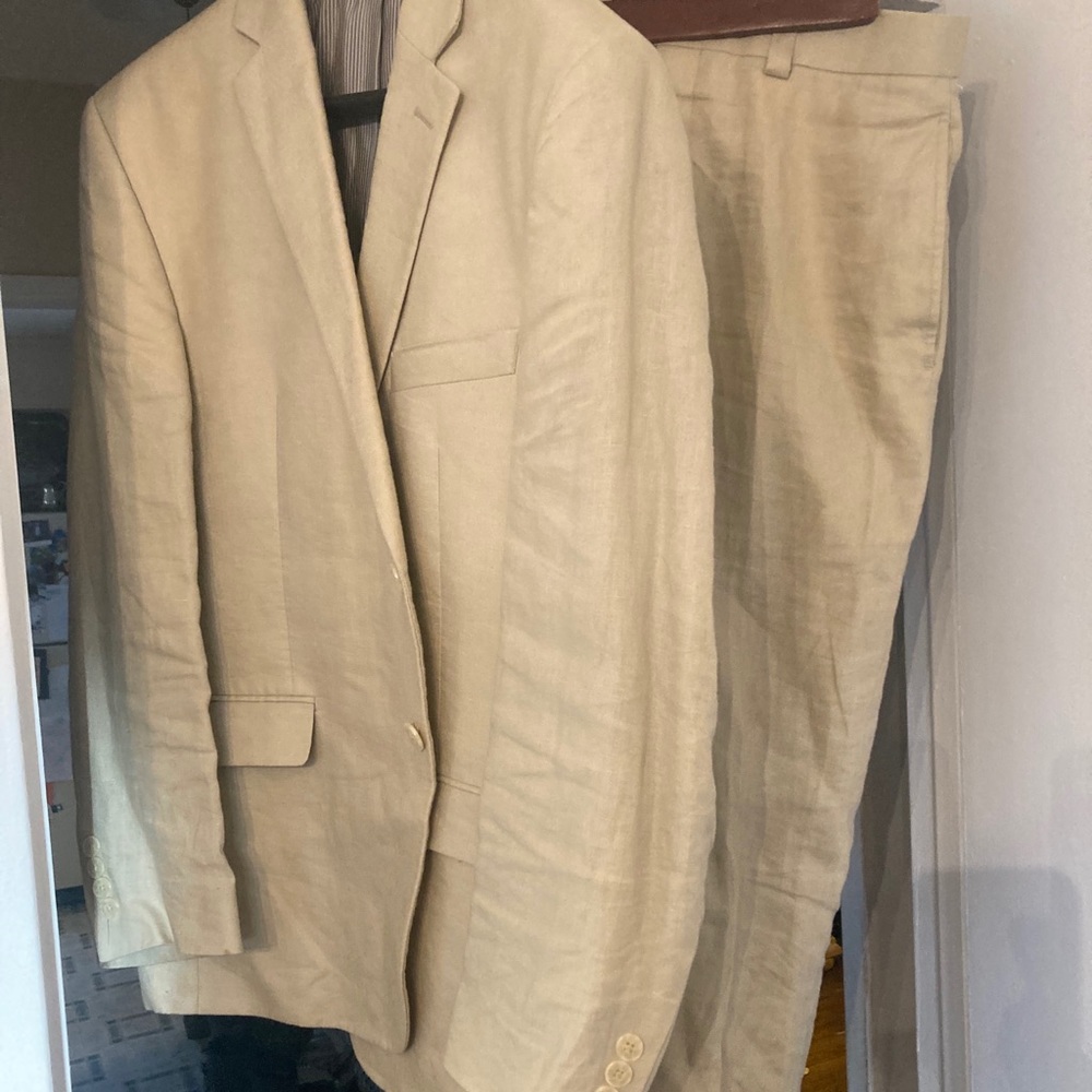 Men’s 100% Linen Calvin Klein Suit